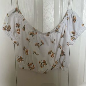 Forever 21 off the shoulder crop top